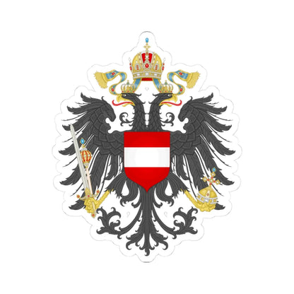 Imperial Coat of Arms of Austria (Austria) (Coat of Arms) STICKER Vinyl Kiss-Cut Decal 3 Inch White - The Sticker Space