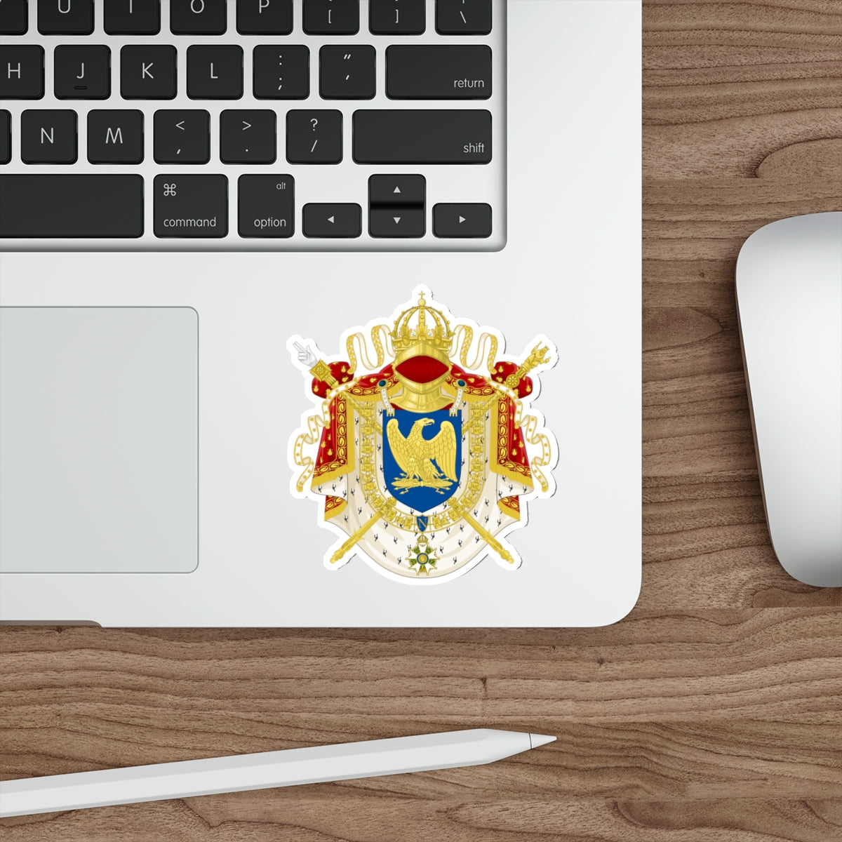 Imperial Coat of Arms of France (1804-1815) STICKER Vinyl Die-Cut Decal-The Sticker Space