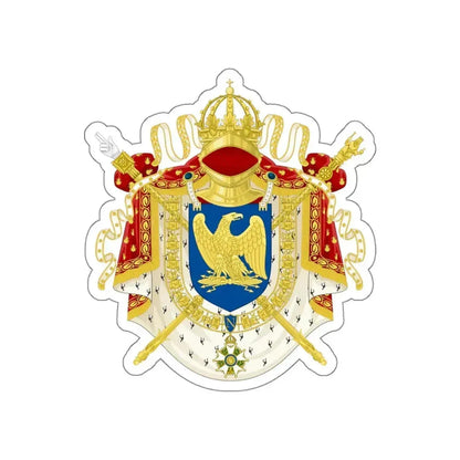 Imperial Coat of Arms of France (1804-1815) STICKER Vinyl Die-Cut Decal 5 Inch - The Sticker Space