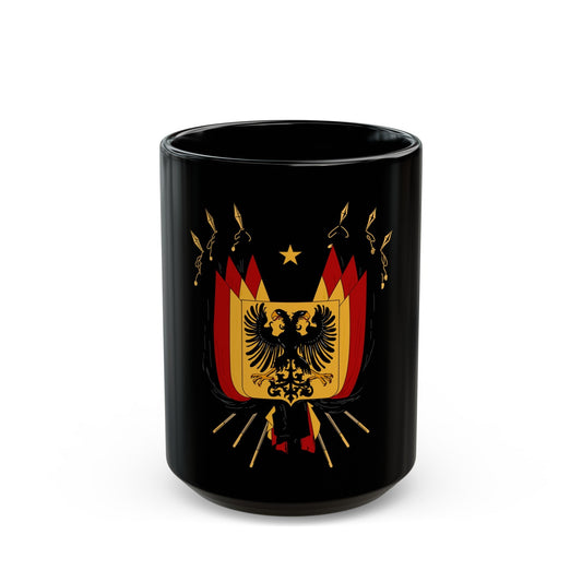 Imperial Coat of arms of Germany (1848) - Black Coffee Mug-15oz-The Sticker Space