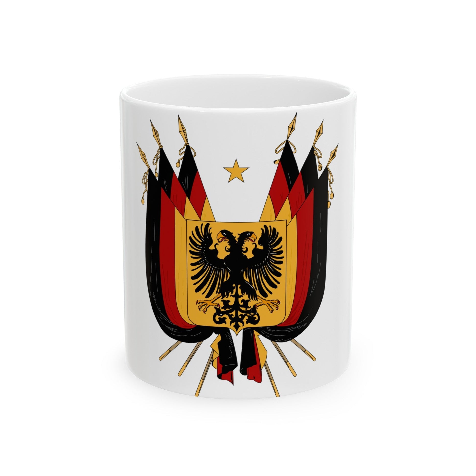 Imperial Coat of arms of Germany (1848) - White Coffee Mug-11oz-The Sticker Space