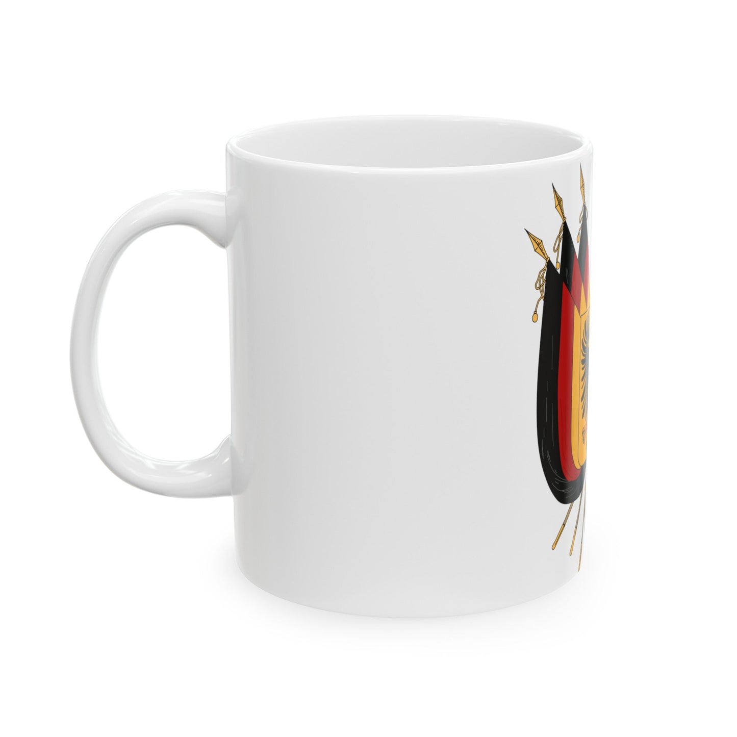 Imperial Coat of arms of Germany (1848) - White Coffee Mug-The Sticker Space