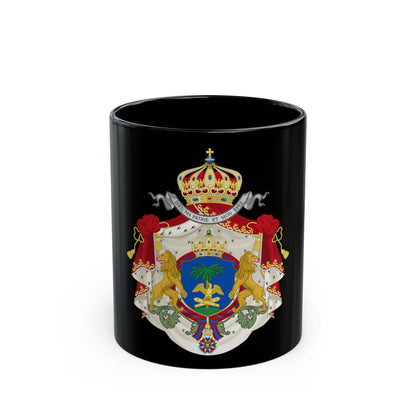 Imperial Coat of Arms of Haiti (1849-1859) - Black Coffee Mug-11oz-The Sticker Space