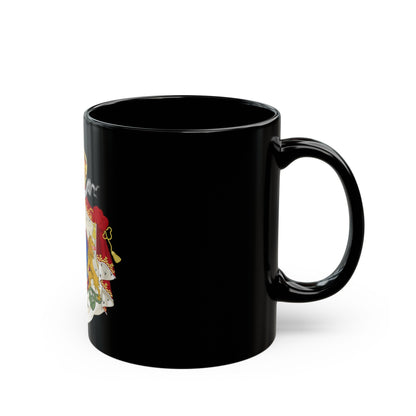 Imperial Coat of Arms of Haiti (1849-1859) - Black Coffee Mug-The Sticker Space