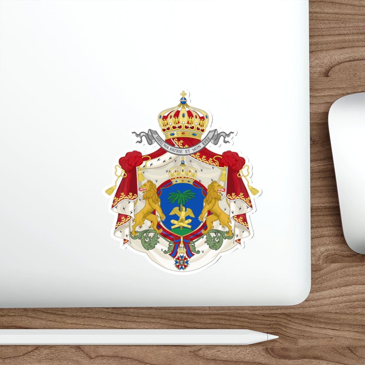 Imperial Coat of Arms of Haiti (1849-1859) STICKER Vinyl Die-Cut Decal-The Sticker Space