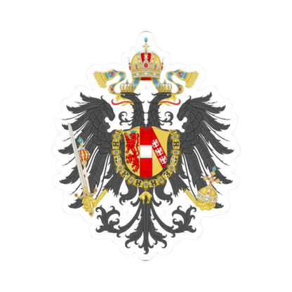 Imperial Coat of Arms of the Empire of Austria 1815 (Austria) (Coat of Arms) STICKER Vinyl Kiss-Cut Decal 2 Inch White - The Sticker Space