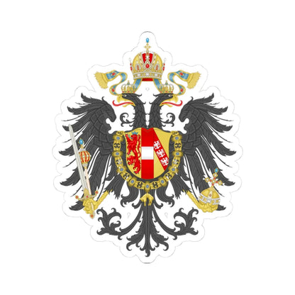Imperial Coat of Arms of the Empire of Austria 1815 (Austria) (Coat of Arms) STICKER Vinyl Kiss-Cut Decal 3 Inch White - The Sticker Space