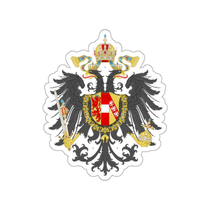 Imperial Coat of Arms of the Empire of Austria (1815) STICKER Vinyl Die-Cut Decal-White-The Sticker Space