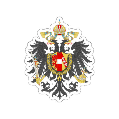 Imperial Coat of Arms of the Empire of Austria (1815) STICKER Vinyl Die-Cut Decal-White-The Sticker Space