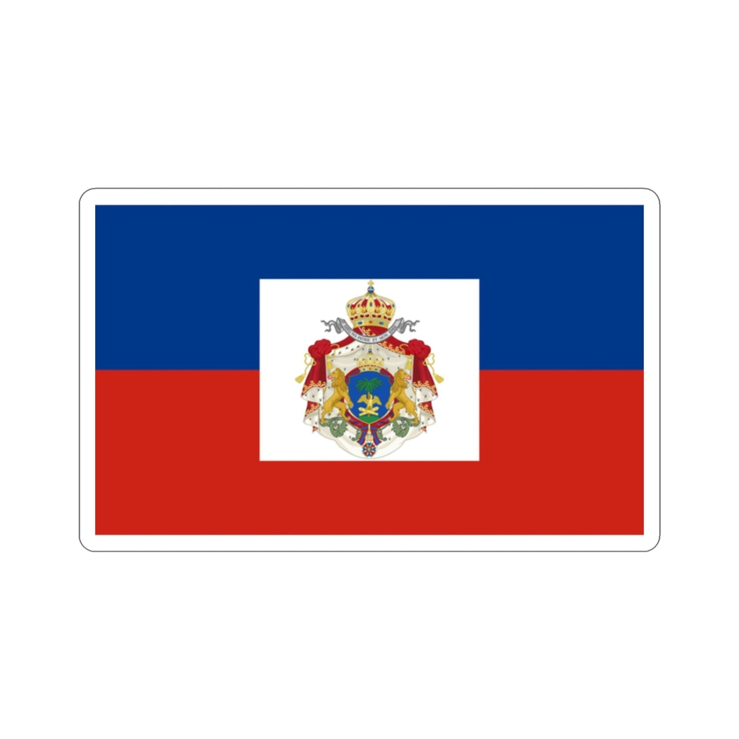 Imperial Flag of Haiti (1849-1859) STICKER Vinyl Die-Cut Decal-2 Inch-The Sticker Space