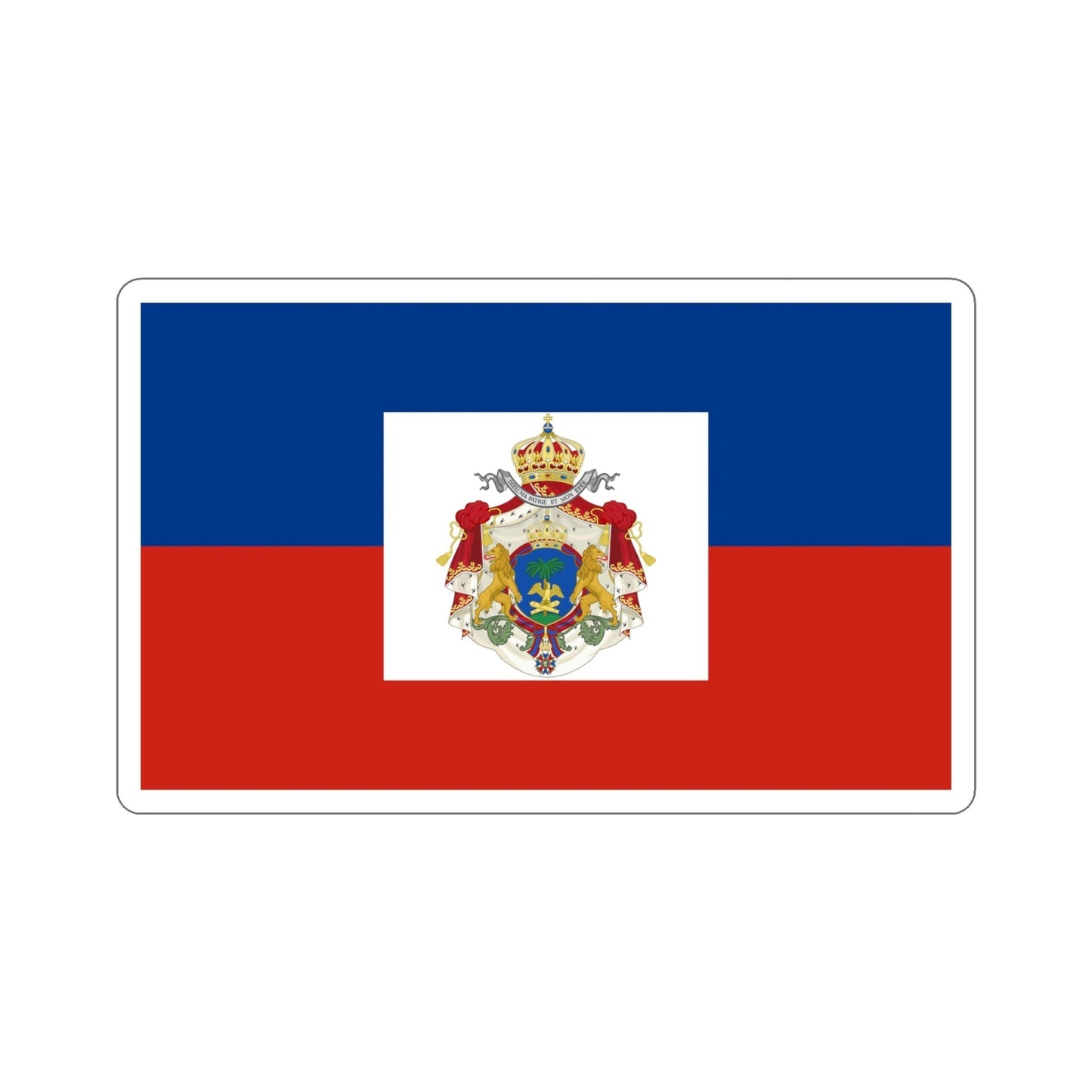 Imperial Flag of Haiti (1849-1859) STICKER Vinyl Die-Cut Decal-5 Inch-The Sticker Space