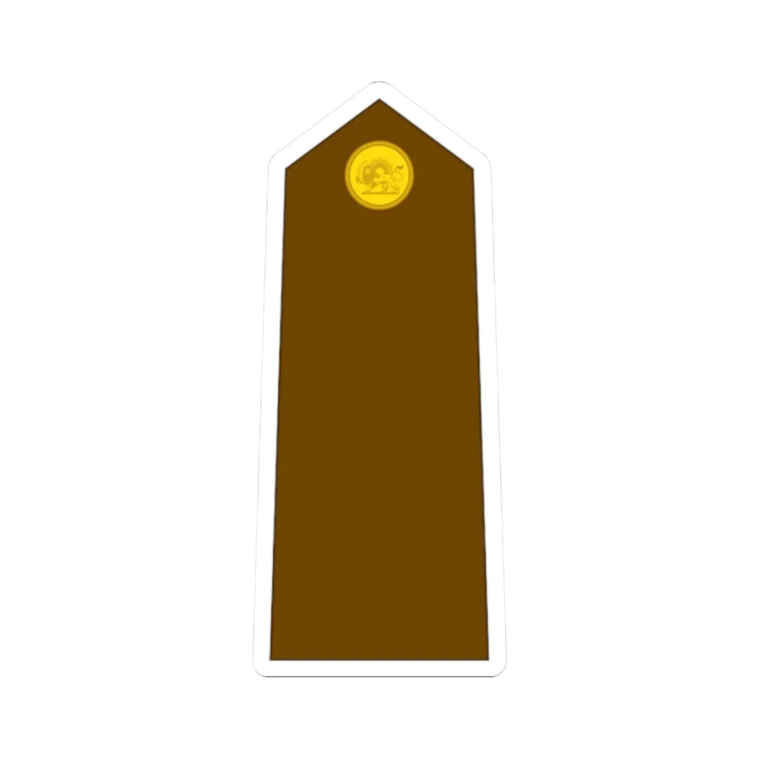 Imperial Iran Army OF 1a (Iran) (Military Rank) STICKER Vinyl Kiss-Cut Decal 2 Inch White - The Sticker Space