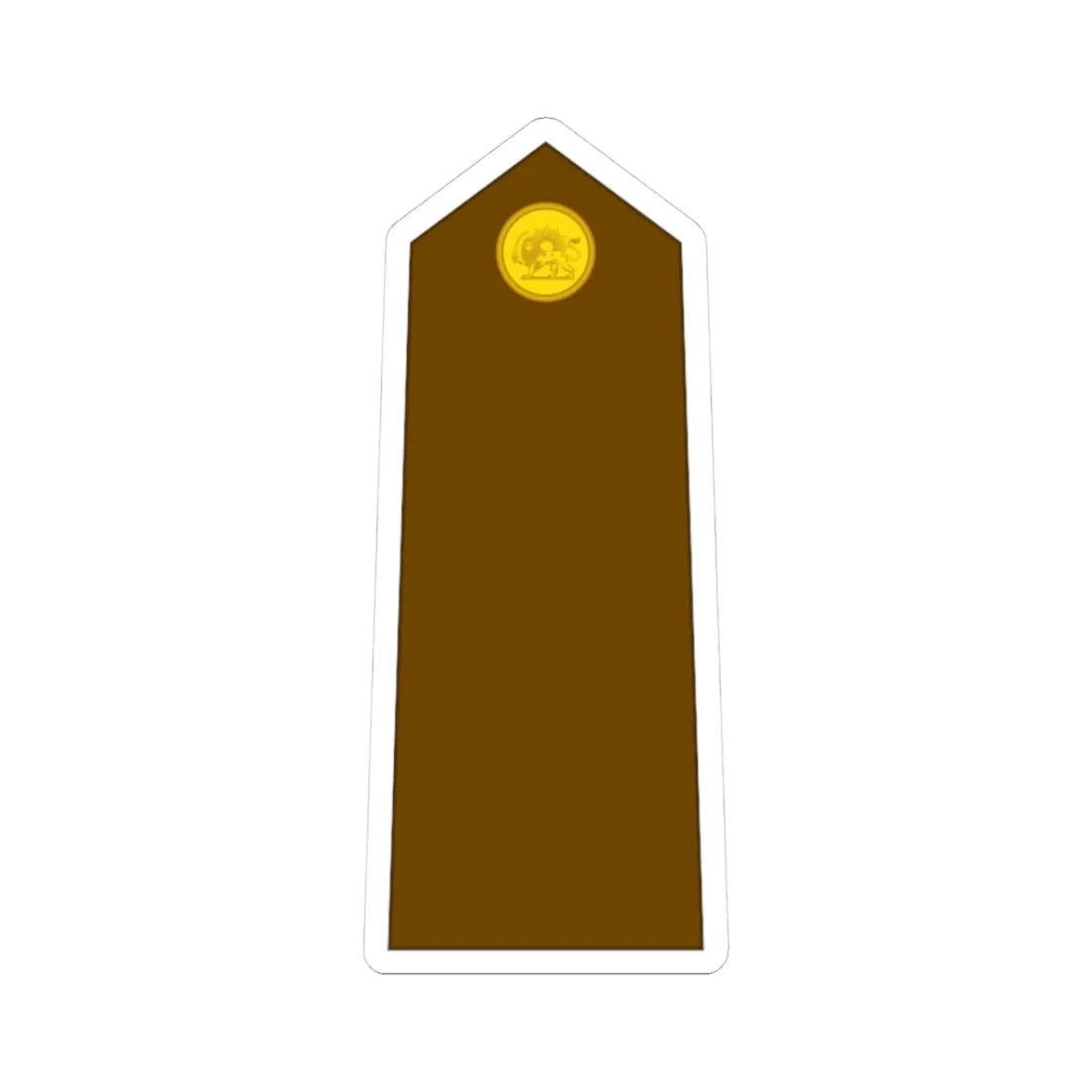 Imperial Iran Army OF 1a (Iran) (Military Rank) STICKER Vinyl Kiss-Cut Decal 3 Inch White - The Sticker Space