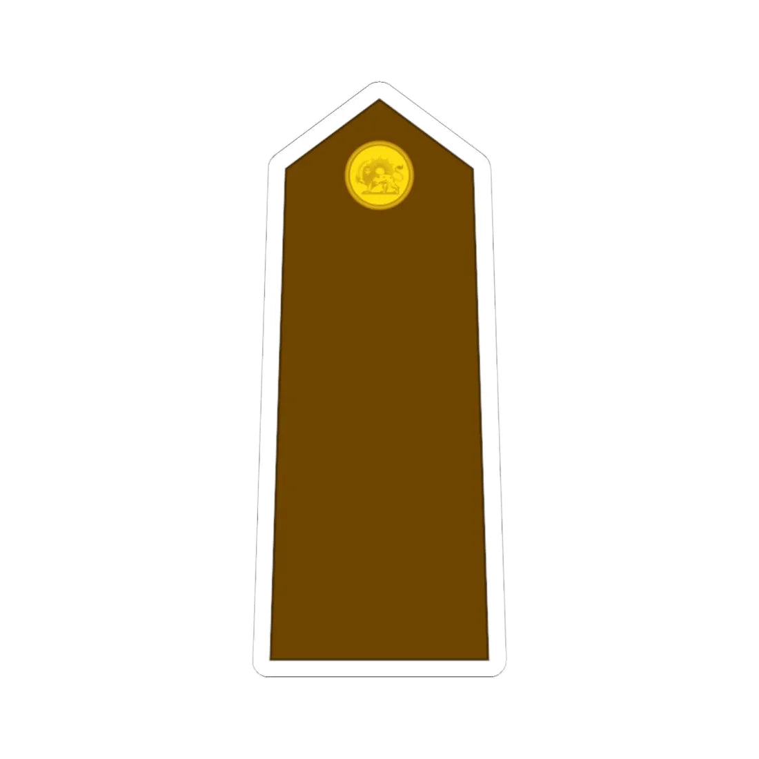 Imperial Iran Army OF 1a (Iran) (Military Rank) STICKER Vinyl Kiss-Cut Decal 6 Inch White - The Sticker Space