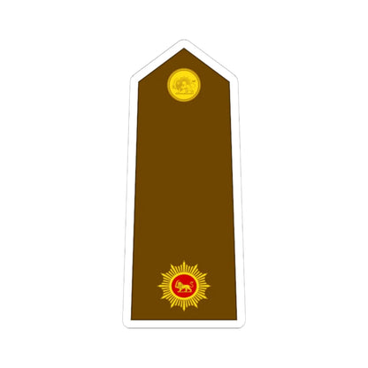 Imperial Iran Army OF 3 (Iran) (Military Rank) STICKER Vinyl Kiss-Cut Decal 6 Inch White - The Sticker Space