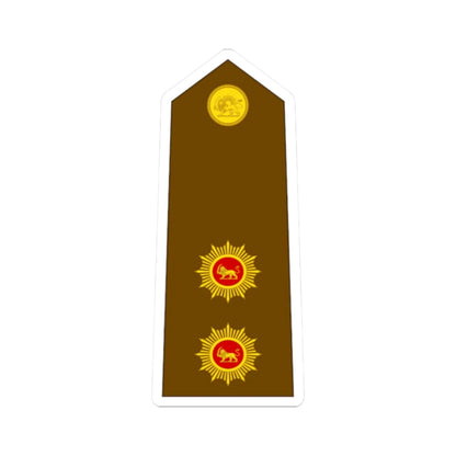 Imperial Iran Army OF 4 (Iran) (Military Rank) STICKER Vinyl Kiss-Cut Decal 2 Inch White - The Sticker Space