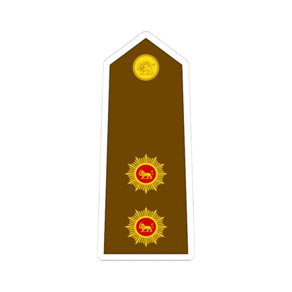 Imperial Iran Army OF 4 (Iran) (Military Rank) STICKER Vinyl Kiss-Cut Decal 4 Inch White - The Sticker Space