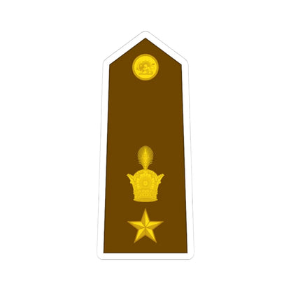 Imperial Iran Army OF 6 (Iran) (Military Rank) STICKER Vinyl Kiss-Cut Decal 4 Inch White - The Sticker Space