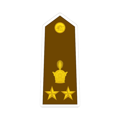 Imperial Iran Army OF 7 (Iran) (Military Rank) STICKER Vinyl Kiss-Cut Decal 4 Inch White - The Sticker Space