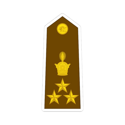 Imperial Iran Army OF 8 (Iran) (Military Rank) STICKER Vinyl Kiss-Cut Decal 6 Inch White - The Sticker Space