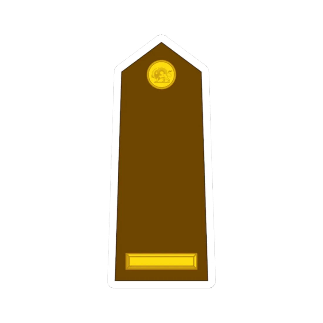 Imperial Iran Army OR 9a (Iran) (Military Rank) STICKER Vinyl Kiss-Cut Decal 2 Inch White - The Sticker Space