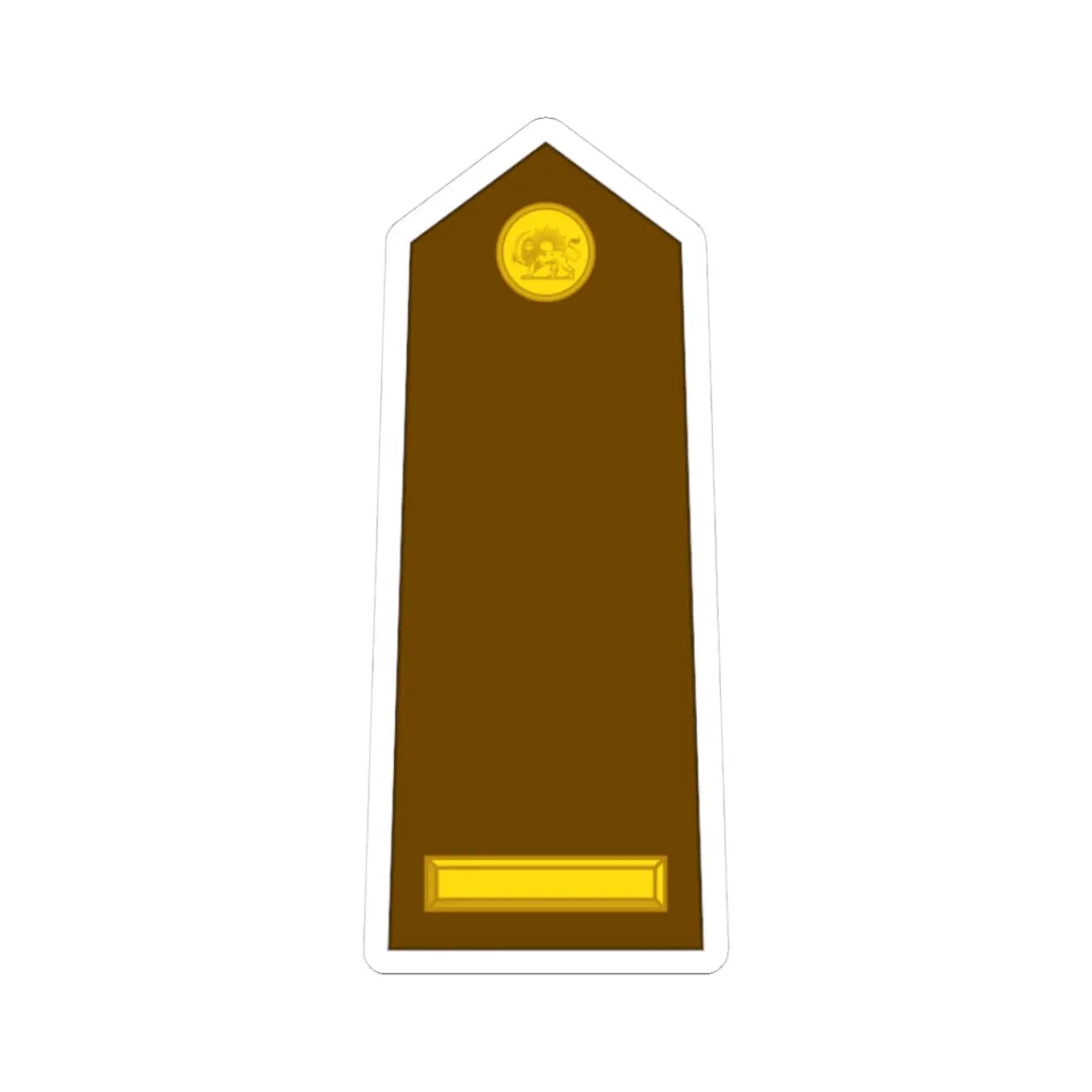 Imperial Iran Army OR 9a (Iran) (Military Rank) STICKER Vinyl Kiss-Cut Decal 3 Inch White - The Sticker Space