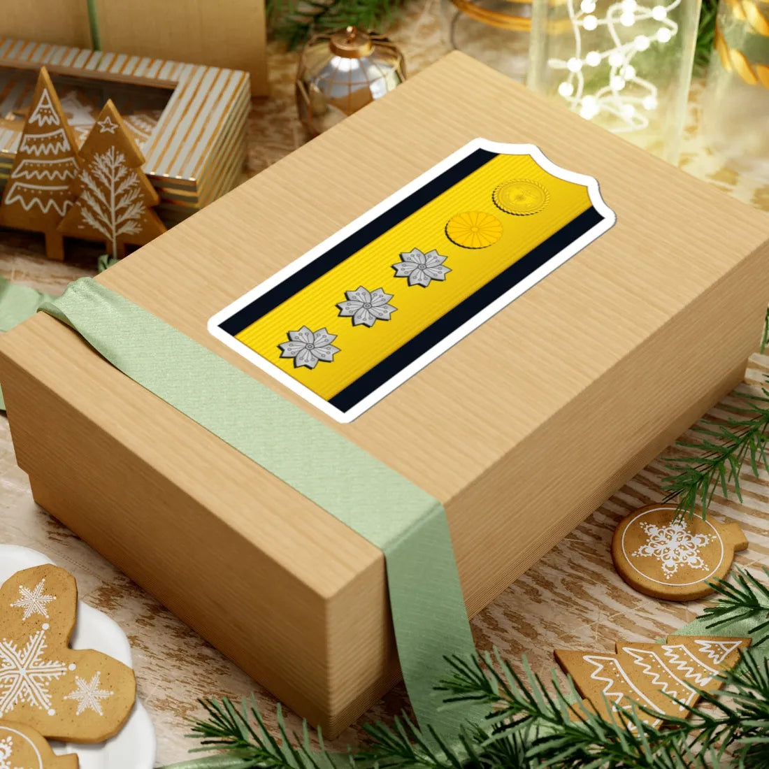 Imperial Japan Navy OF 10 shoulder (Japan) (Military Rank) STICKER Vinyl Kiss-Cut Decal - The Sticker Space