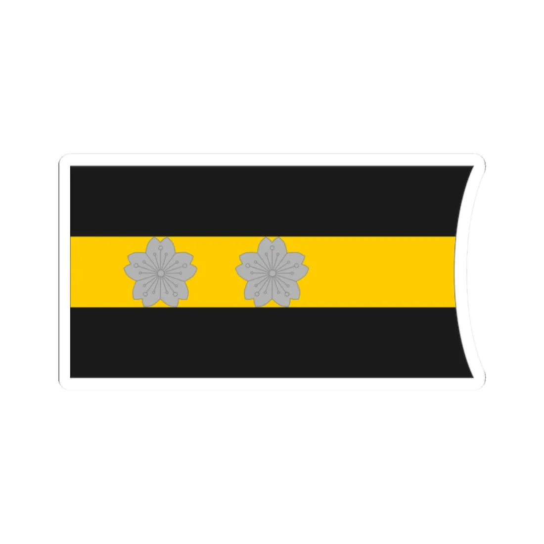 Imperial Japan Navy OF 1b collar (Japan) (Military Rank) STICKER Vinyl Kiss-Cut Decal 2 Inch White - The Sticker Space