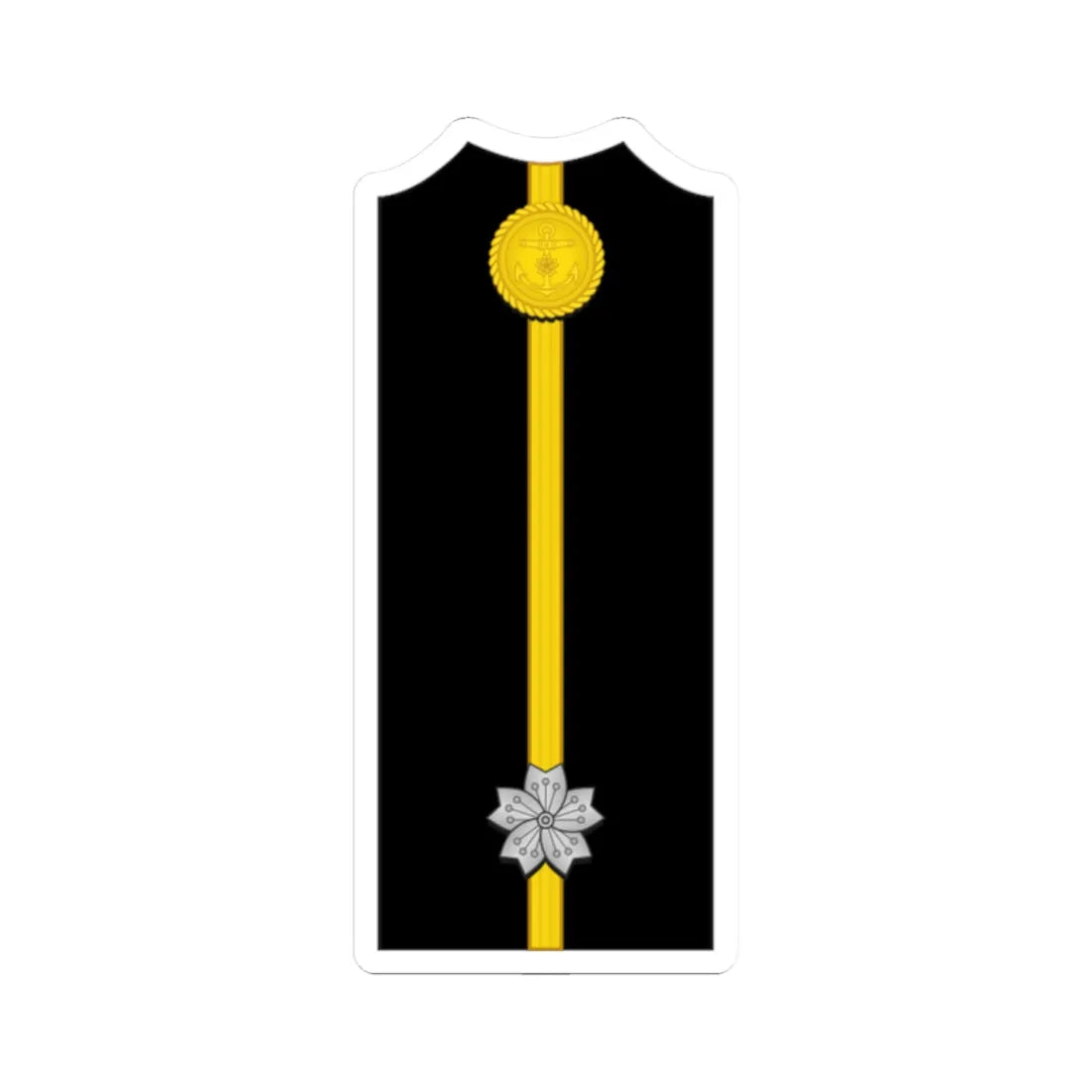 Imperial Japan Navy OF 1b shoulder Special officer (Japan) (Military Rank) STICKER Vinyl Kiss-Cut Decal 2 Inch White - The Sticker Space