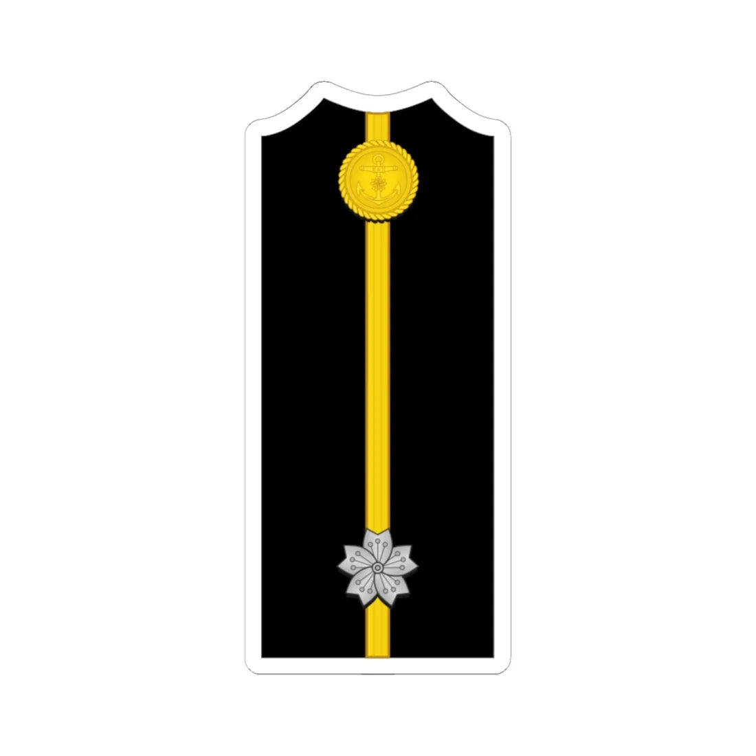 Imperial Japan Navy OF 1b shoulder Special officer (Japan) (Military Rank) STICKER Vinyl Kiss-Cut Decal 6 Inch White - The Sticker Space