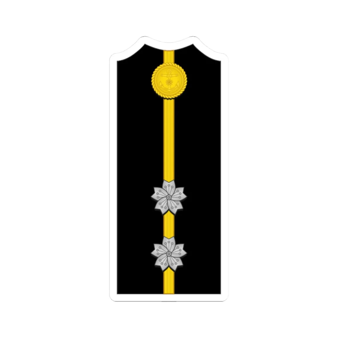 Imperial Japan Navy OF 1c shoulder Special officer (Japan) (Military Rank) STICKER Vinyl Kiss-Cut Decal 2 Inch White - The Sticker Space