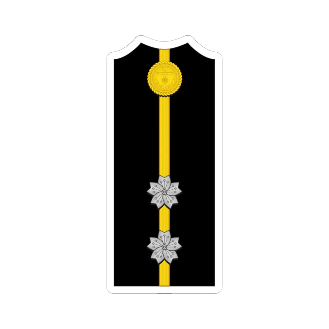Imperial Japan Navy OF 1c shoulder Special officer (Japan) (Military Rank) STICKER Vinyl Kiss-Cut Decal 4 Inch White - The Sticker Space