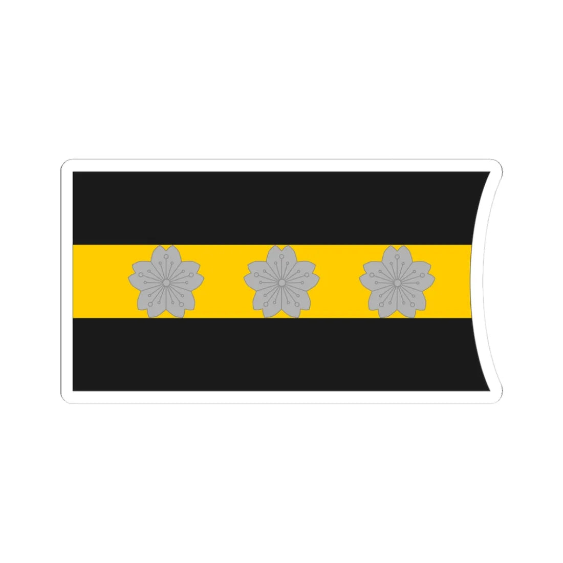 Imperial Japan Navy OF 2 collar (Japan) (Military Rank) STICKER Vinyl Kiss-Cut Decal 3 Inch White - The Sticker Space