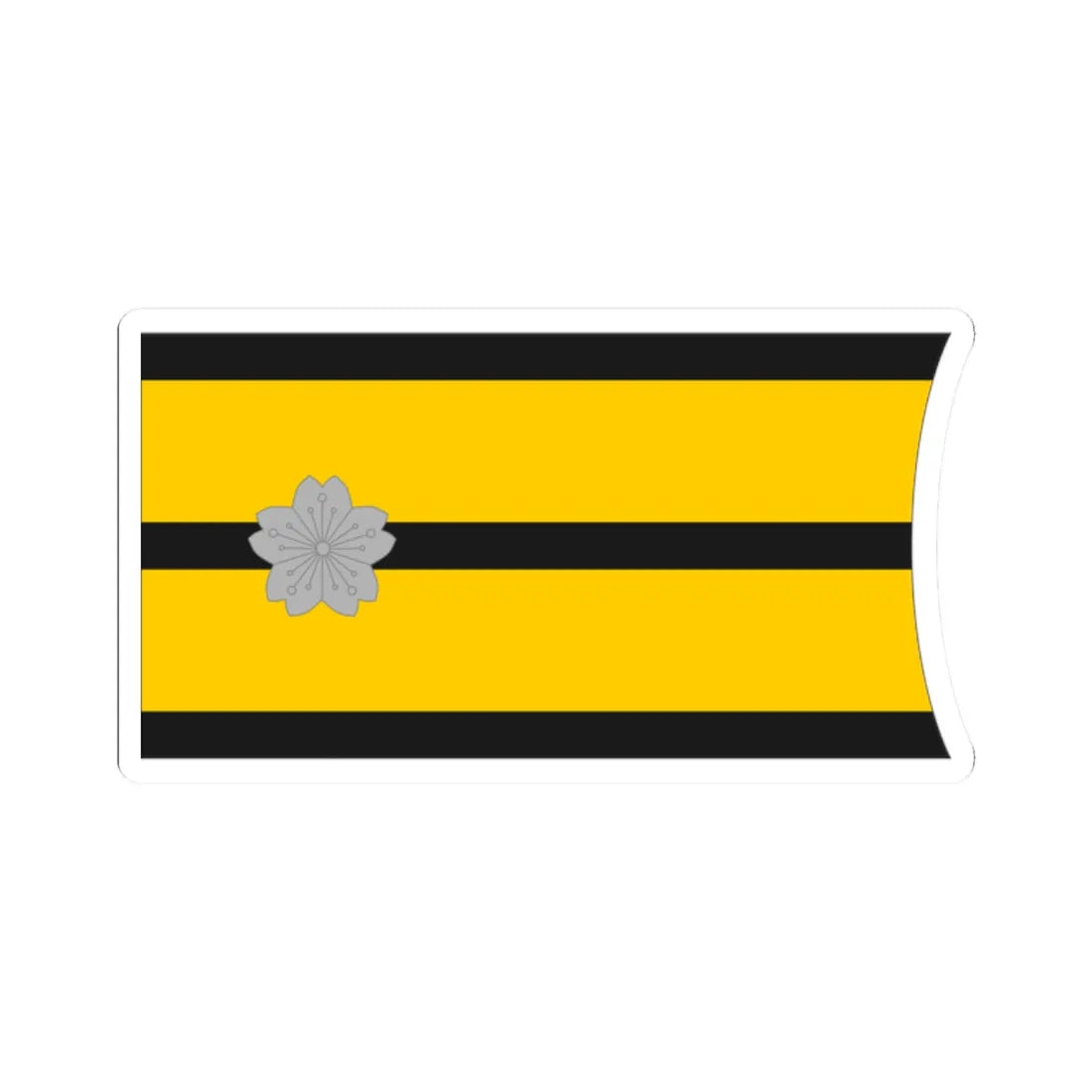 Imperial Japan Navy OF 3 collar (Japan) (Military Rank) STICKER Vinyl Kiss-Cut Decal 2 Inch White - The Sticker Space