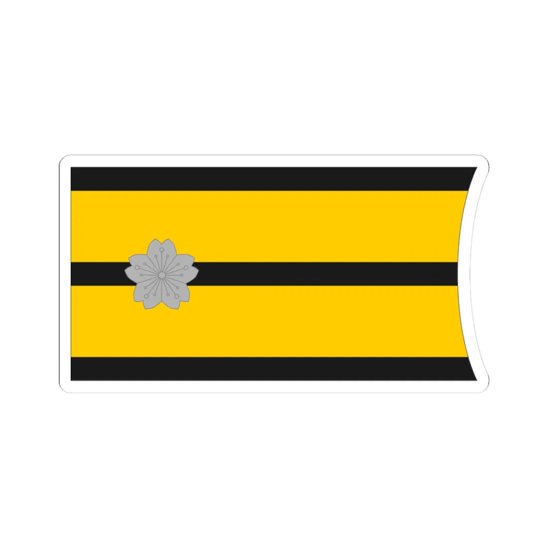 Imperial Japan Navy OF 3 collar (Japan) (Military Rank) STICKER Vinyl Kiss-Cut Decal 3 Inch White - The Sticker Space