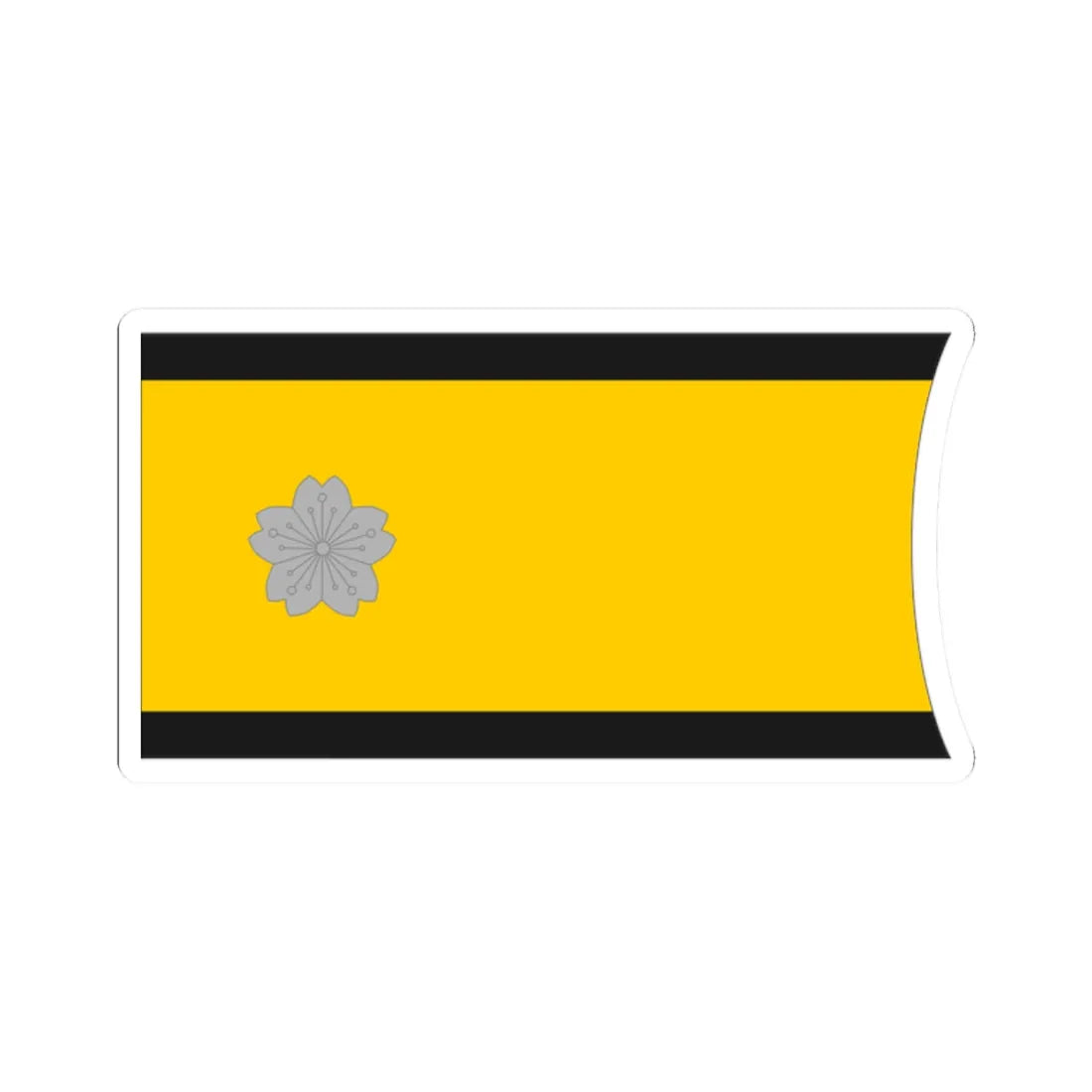 Imperial Japan Navy OF 7 collar (Japan) (Military Rank) STICKER Vinyl Kiss-Cut Decal 2 Inch White - The Sticker Space