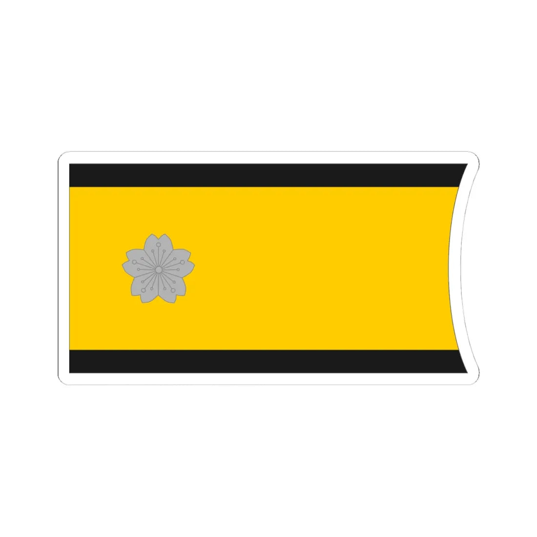 Imperial Japan Navy OF 7 collar (Japan) (Military Rank) STICKER Vinyl Kiss-Cut Decal 4 Inch White - The Sticker Space