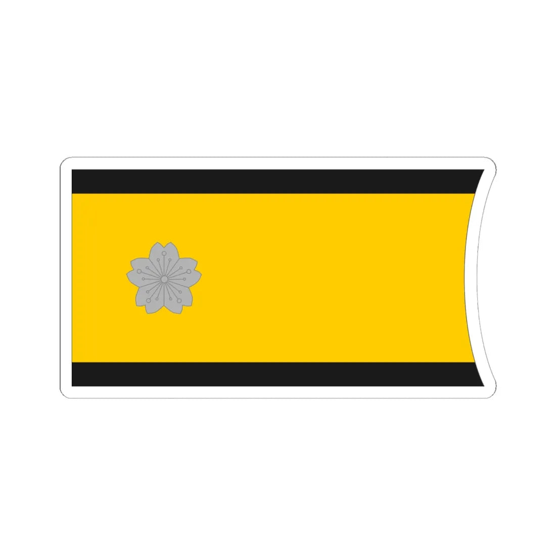 Imperial Japan Navy OF 7 collar (Japan) (Military Rank) STICKER Vinyl Kiss-Cut Decal 6 Inch White - The Sticker Space