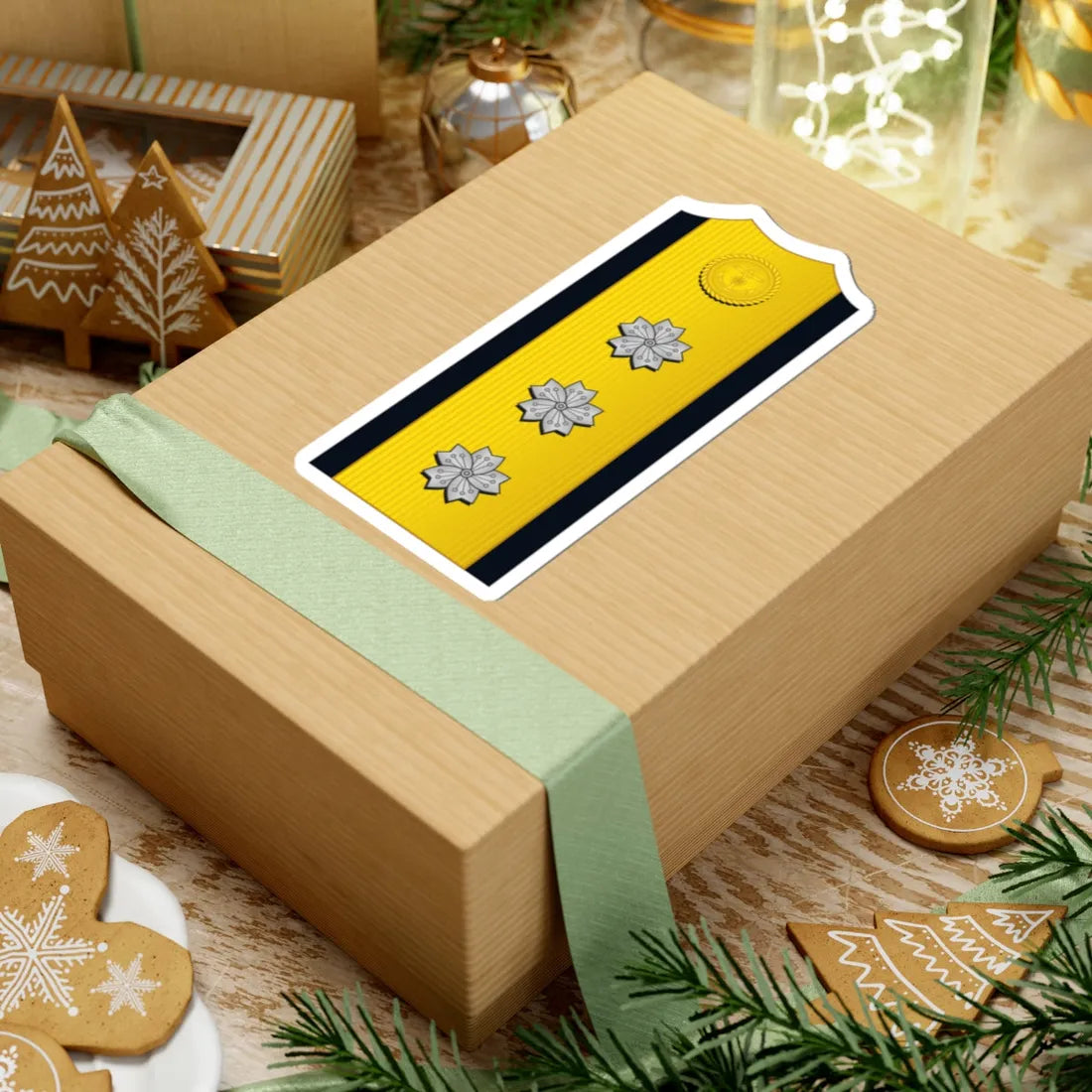 Imperial Japan Navy OF 9 shoulder (Japan) (Military Rank) STICKER Vinyl Kiss-Cut Decal - The Sticker Space