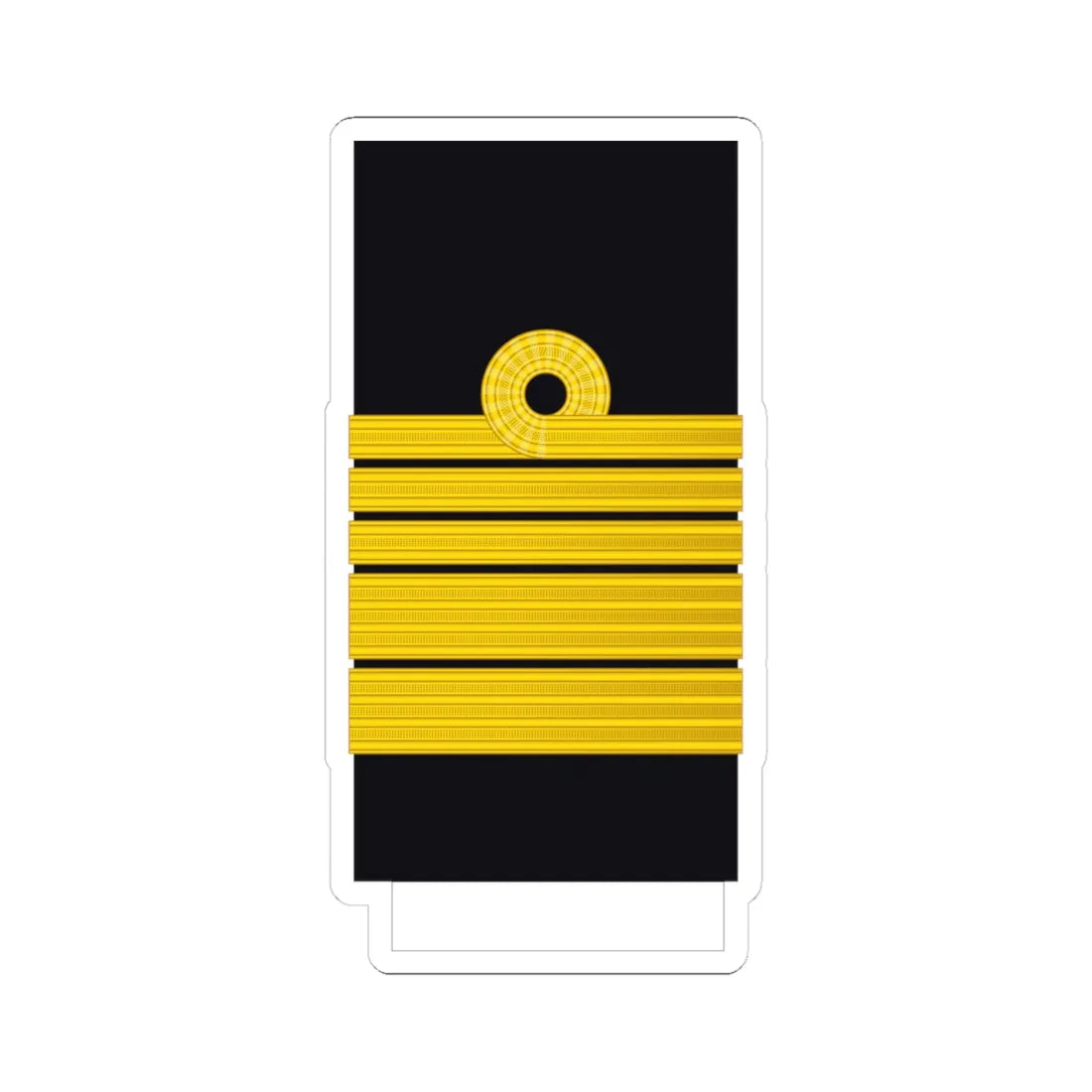 Imperial Japan Navy OF 9 sleeve (Japan) (Military Rank) STICKER Vinyl Kiss-Cut Decal 4 Inch White - The Sticker Space