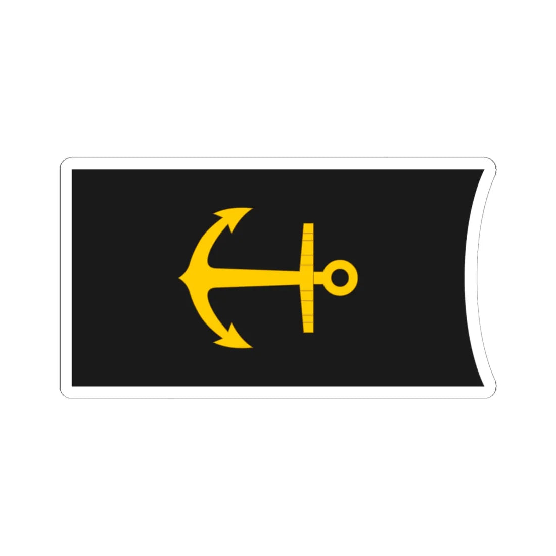 Imperial Japan Navy OF D collar (Japan) (Military Rank) STICKER Vinyl Kiss-Cut Decal 6 Inch White - The Sticker Space