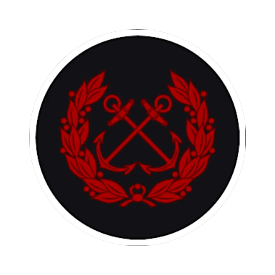 Imperial Japan Navy OR 5 old (Japan) (Military Rank) STICKER Vinyl Kiss-Cut Decal 6 Inch White - The Sticker Space