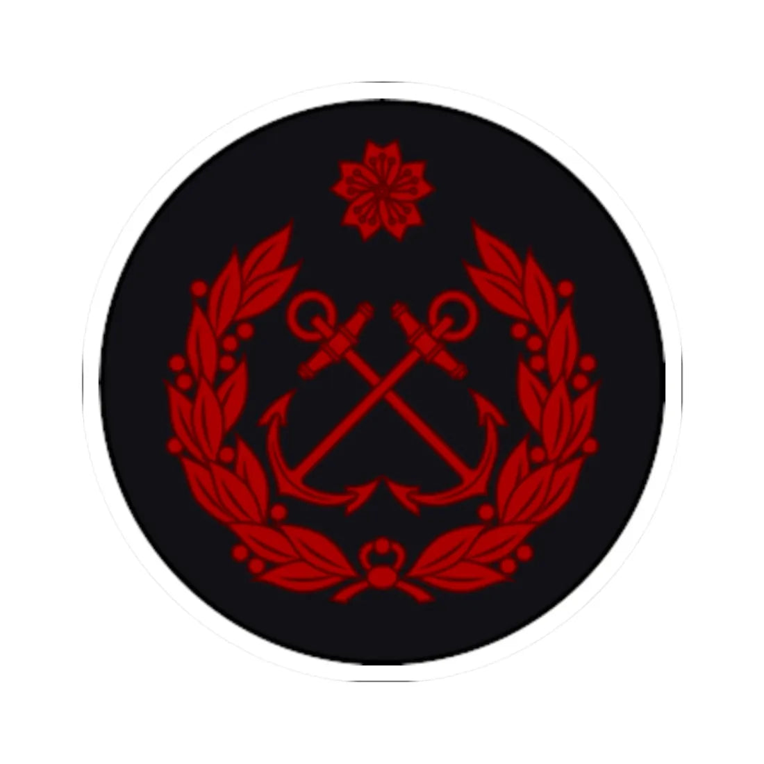 Imperial Japan Navy OR 6 old (Japan) (Military Rank) STICKER Vinyl Kiss-Cut Decal 2 Inch White - The Sticker Space