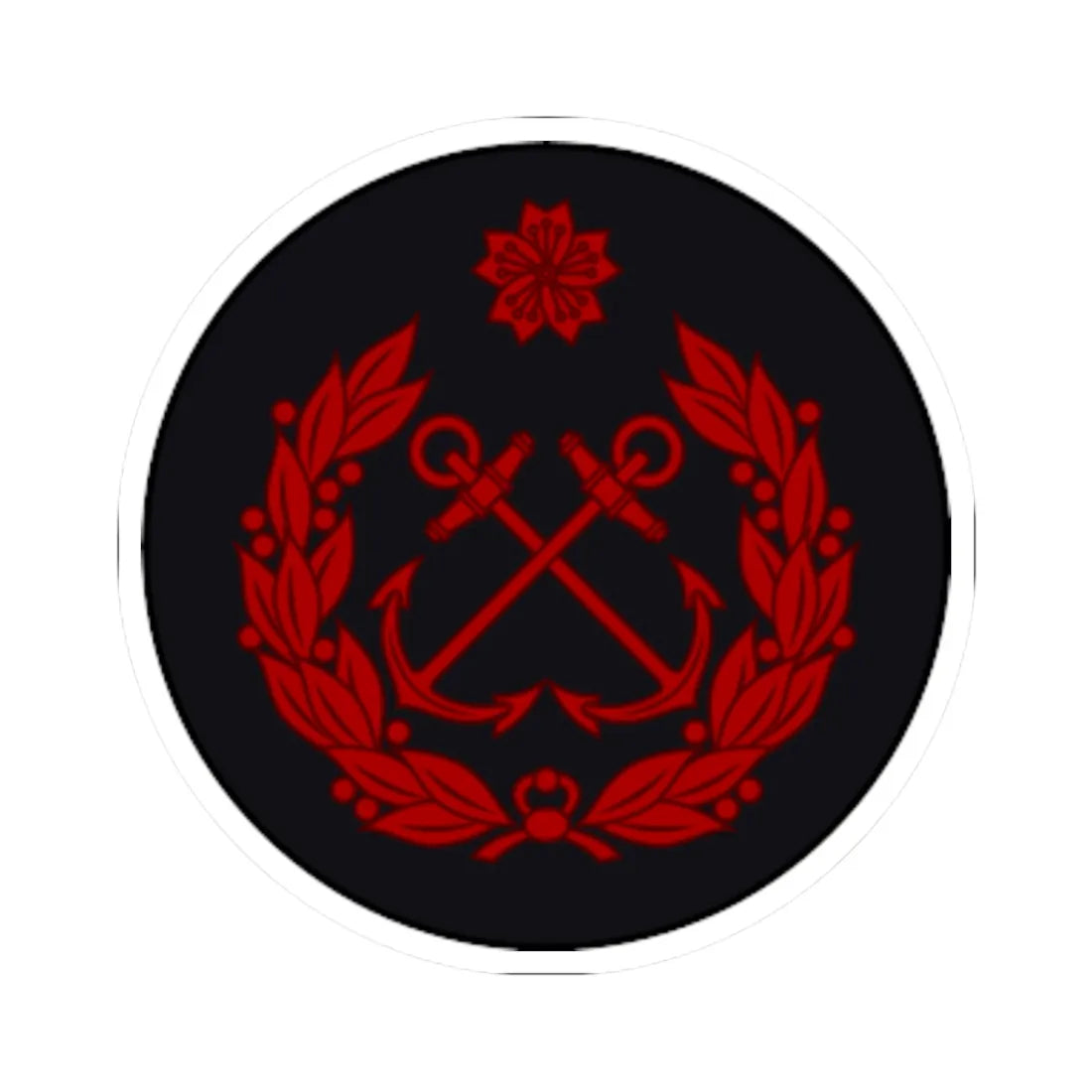 Imperial Japan Navy OR 6 old (Japan) (Military Rank) STICKER Vinyl Kiss-Cut Decal 3 Inch White - The Sticker Space