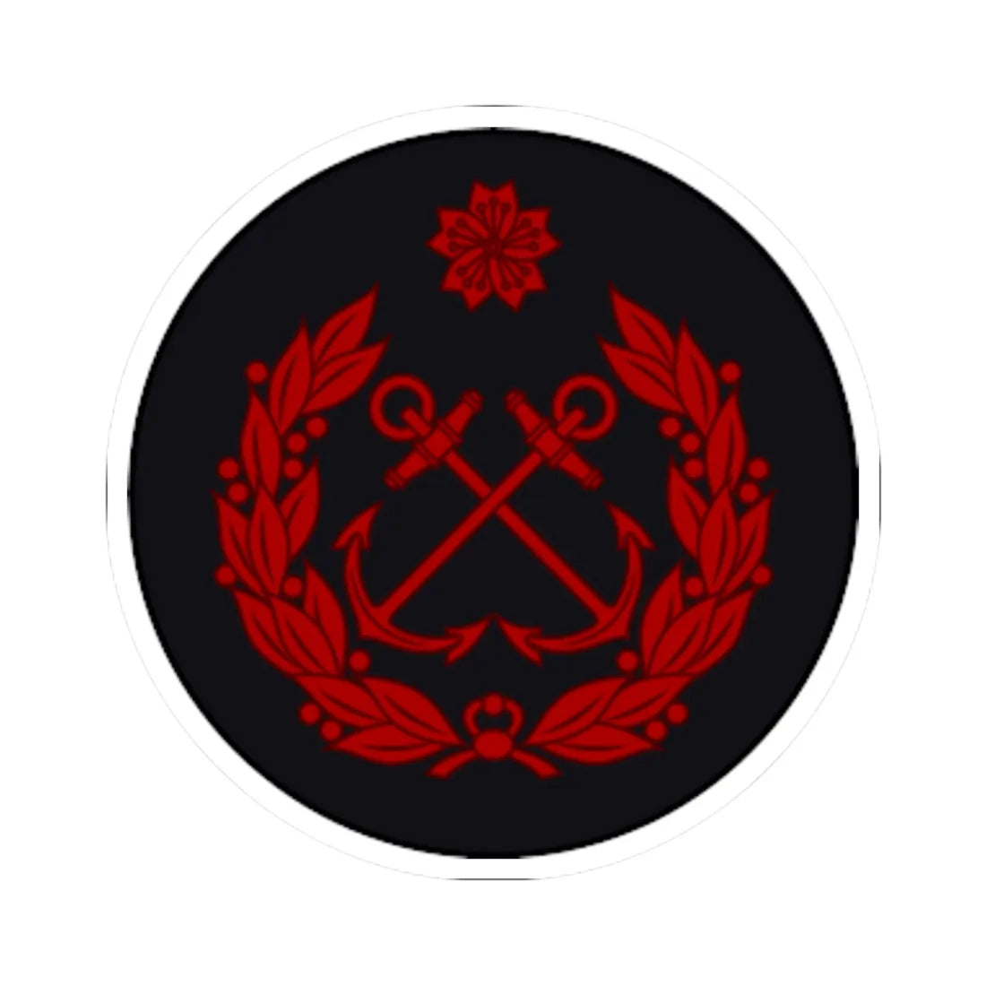 Imperial Japan Navy OR 6 old (Japan) (Military Rank) STICKER Vinyl Kiss-Cut Decal 4 Inch White - The Sticker Space