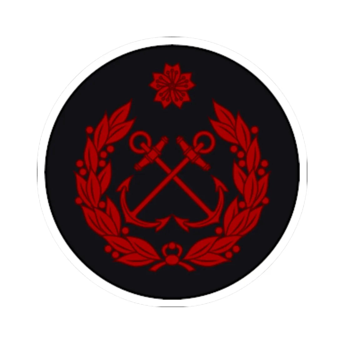 Imperial Japan Navy OR 6 old (Japan) (Military Rank) STICKER Vinyl Kiss-Cut Decal 6 Inch White - The Sticker Space