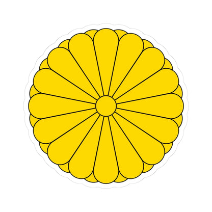 Imperial Seal of Japan (Japan) (Coat of Arms) STICKER Vinyl Kiss-Cut Decal 3 Inch White - The Sticker Space