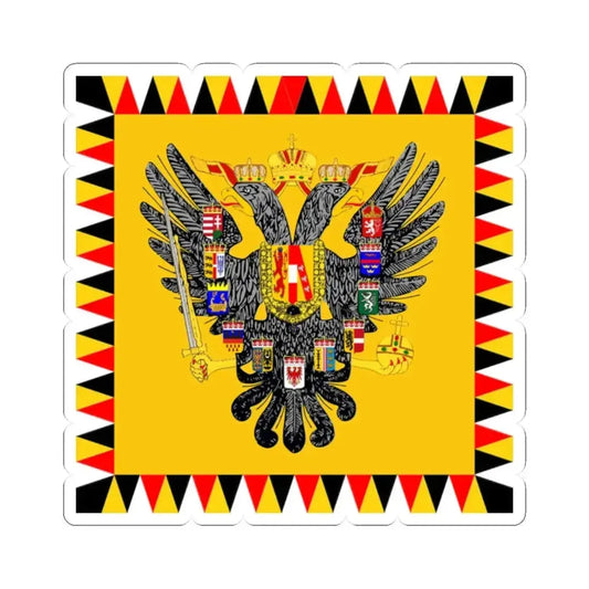 Imperial Standard of Austria 1828-Late 19th Century (Austria) STICKER Vinyl Kiss-Cut Decal 2 Inch White - The Sticker Space