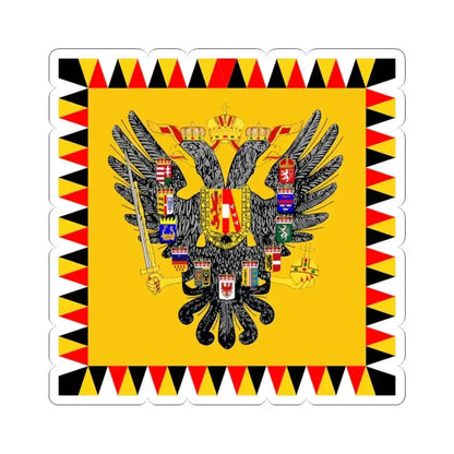 Imperial Standard of Austria 1828-Late 19th Century (Austria) STICKER Vinyl Kiss-Cut Decal 3 Inch White - The Sticker Space