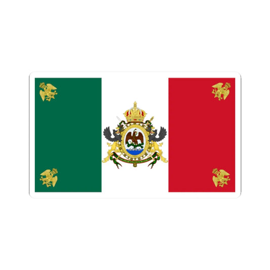 Imperial Standard of Mexico 1864-1867 (Mexico) STICKER Vinyl Kiss-Cut Decal 2 Inch White - The Sticker Space